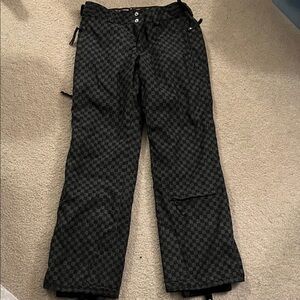 Descente Black Checkered Women's‎ Ski Pants